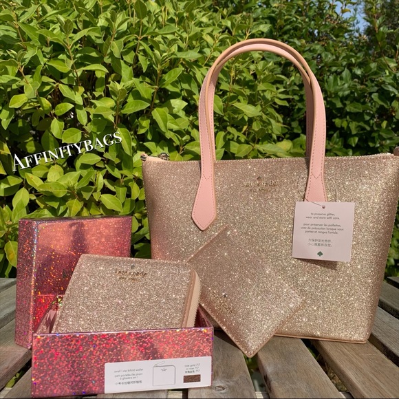 kate spade Handbags - Kate spade glitter small joeley bag wallet card